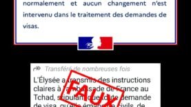 L&rsquo;Ambassade de France au Tchad dément les rumeurs de suspension des visas