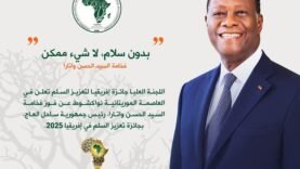 Le Président Alassane Ouattara lauréat du Prix Afrique pour la promotion de la paix 2025