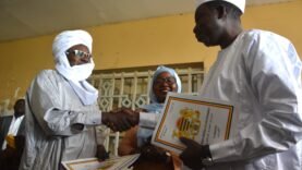 Passation de service au ministère de la Justice entre Abderrahim Biremé Hamid et Youssouf Tom
