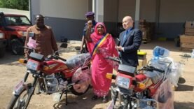 N&rsquo;Djaména reçoit un don de 44 motos de la ville chinoise de Chongqing