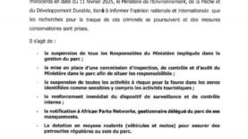Pour un article captivant et stratégique, voici une suggestion de titre : « Braconnage Dévastateur au Parc National de Zakouma : Enquête sur les Responsables Suspendus et les Implications Ecologiques » Ce titre inclut des mots-clés essentiels et attire l&rsquo;attention sur la gravité de la situation.