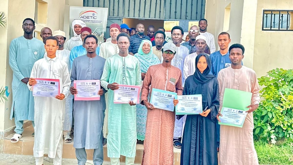 Adetic termine sa formation en IA et informatique à Abéché