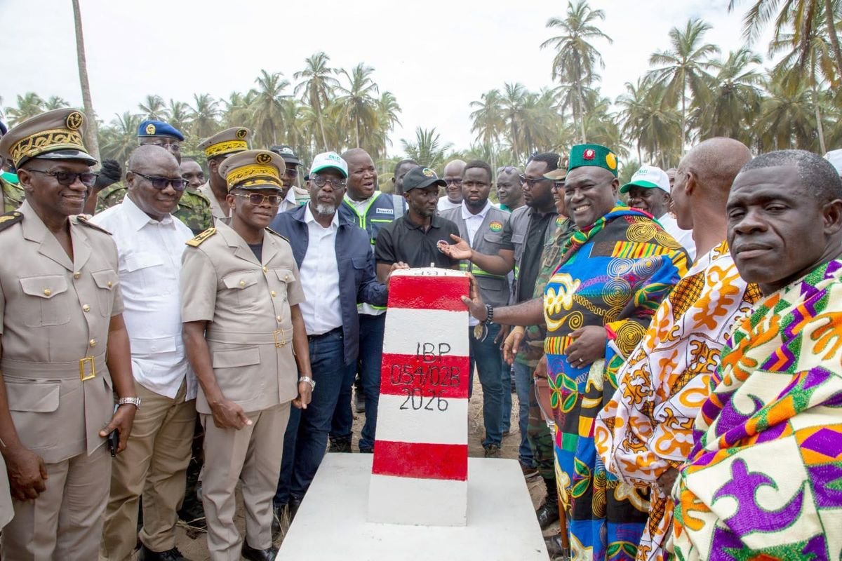 Inspection des bornes frontalières Côte d&rsquo;Ivoire-Ghana avant