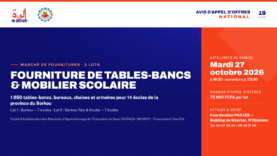 Tchad : Appel d&rsquo;offres pour 1 050 tables-bancs et équipements